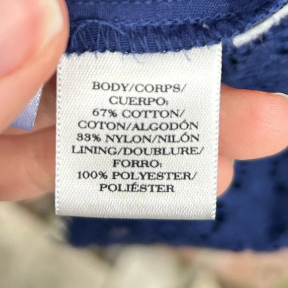 Ann Taylor Lace Shift Dress, Navy, size 10 - Picture 11 of 11